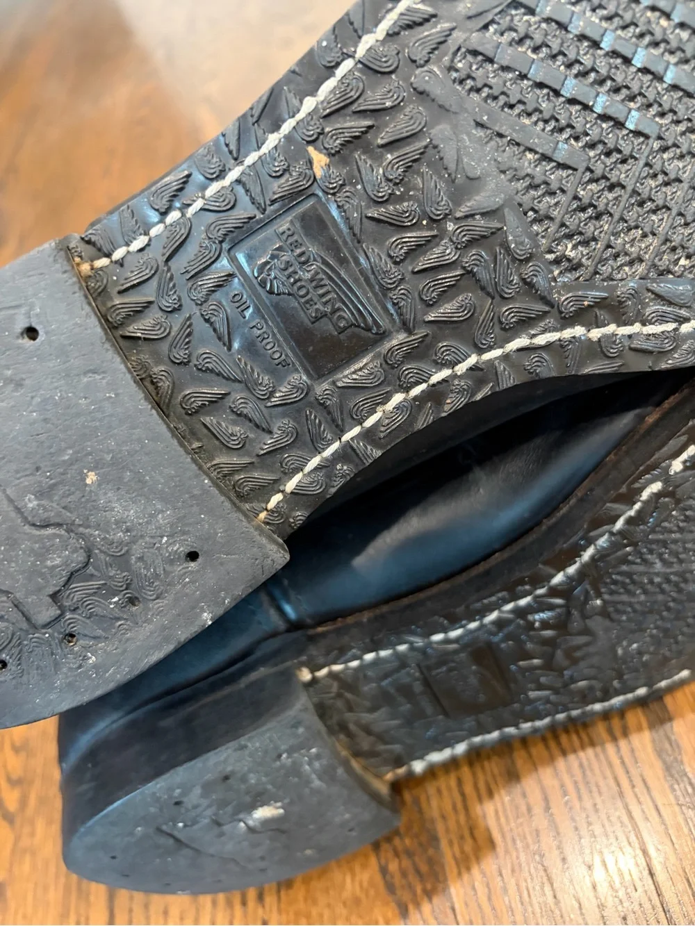 RED WING SHOES Vintage Pecos Boots Black Leather